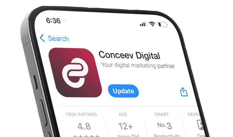 Conceev App Mockup